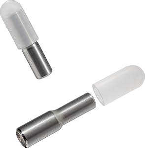 whitesnow 1/4 Inch 5mm Metal Shelf Pegs Replacement Kitchen 